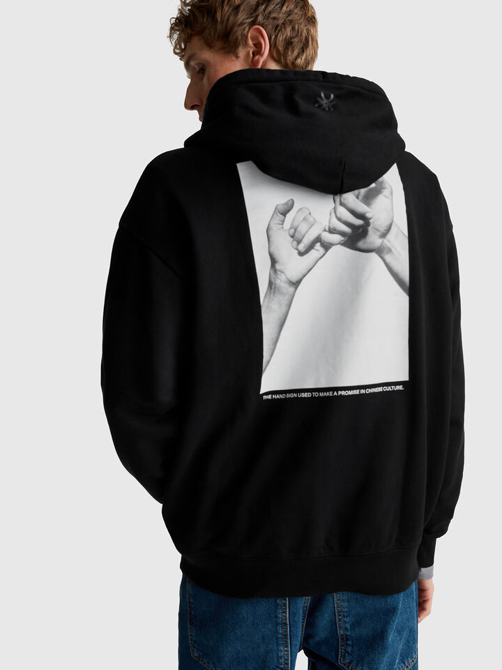 SWEATER W/HOOD Herren image number 2